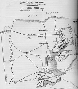 تشكيل خطوط معركة أوسترليتز ، 1884 بواسطة غير معروف