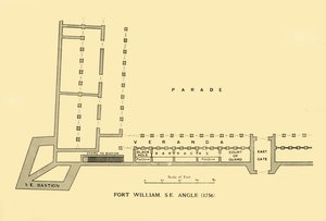 فورت ويليام ، زاوية SE ، 1756 ، 1925. بواسطة غير معروف