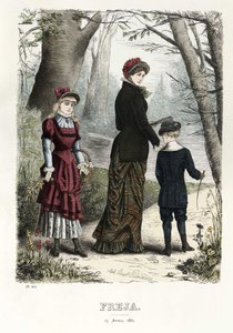 Freja- مجلة الموضة الاسكندنافية المصورة 1881 ، الرسم التوضيحي رقم 8 بواسطة غير معروف