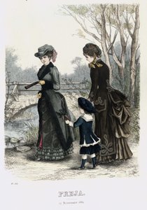 Freja- مجلة الموضة الاسكندنافية المصورة 1882 ، الرسم التوضيحي رقم 21 بواسطة غير معروف