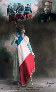 بطاقة بريدية فرنسية للحرب العالمية الأولى ، 1914-1918 بواسطة غير معروف