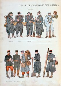 زي الجيش الفرنسي ، الحرب العالمية الأولى ، 1914 بواسطة غير معروف