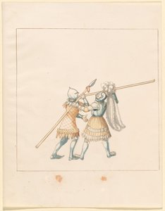 Freydal ، كتاب Jousts وبطولة الإمبراطور ماكسيميليان الأول: القتال ... اللوحة 150 ، 1515. بواسطة غير معروف