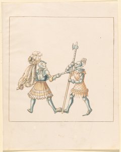 Freydal ، كتاب Jousts وبطولة الإمبراطور ماكسيميليان الأول: القتال ... لوحة 144 ، c515. بواسطة غير معروف