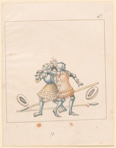 Freydal، The Book of Jousts and Tournament of Emperor Maximilian I: Combats ... لوحة 152 ، ج 1515. بواسطة غير معروف