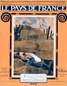 الغلاف الأمامي لـ Le Pays de France ، 9 سبتمبر 1915 بواسطة غير معروف