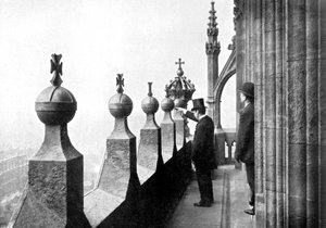 معرض أعلى وجه الساعة ، بيج بن ، قصر وستمنستر ، لندن ، c1905 بواسطة غير معروف