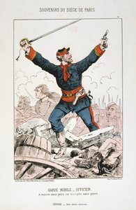 Garde Mobile - ضابط ، حصار باريس ، 1870-1871 بواسطة غير معروف