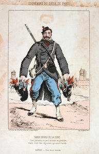 Garde Mobile de la Seine ، حصار باريس ، 1870-1871 بواسطة غير معروف