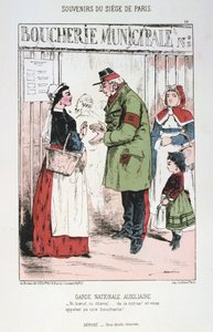 الحرس الوطني المساعد ، حصار باريس ، الحرب الفرنسية البروسية ، 1870-1871. بواسطة غير معروف