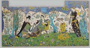 ملتقى الحدائق ، إيران ، 1640-50. بواسطة غير معروف