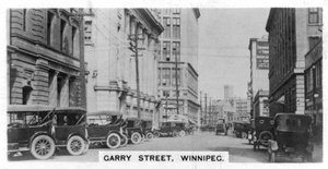 Garry Street ، وينيبيغ ، مانيتوبا ، كندا ، c1920s بواسطة غير معروف