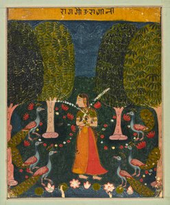 جوري راجيني ، ورقة من Ragamala ، كاليفورنيا. 1625-1630. بواسطة غير معروف