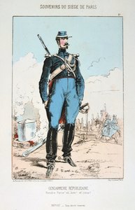 الدرك الجمهوري ، حصار باريس ، الحرب الفرنسية البروسية ، 1870-1871. بواسطة غير معروف