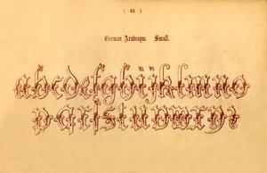 الأرابيسك الألماني. صغير ، 1862 بواسطة غير معروف