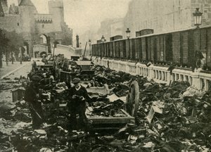 البحارة الألمان في أنتويرب ، بلجيكا ، الحرب العالمية الأولى ، 1914 ، c1920. بواسطة غير معروف
