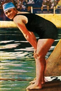 السباح الألماني هيلدا شريدر ، 1928. بواسطة غير معروف