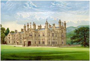 Glanusk Park ، بريكنوكشاير ، ويلز ، موطن البارونة بيلي ، c1880 بواسطة غير معروف