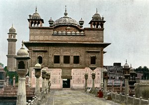 المعبد الذهبي ، أمريتسار ، البنجاب ، الهند ، c1890 بواسطة غير معروف