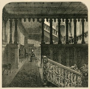 درج كبير ، منزل هولاند ، c1876. بواسطة غير معروف