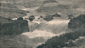 الشلالات الكبرى لنهر يلوستون ، 1873 ، 1883 بواسطة غير معروف