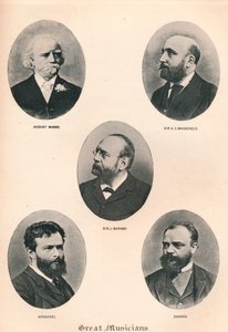 الموسيقيون العظماء - اللوحة الثامنة. ، 1895 بواسطة غير معروف