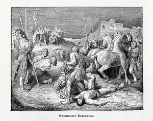 تنفيذ Grumbachs ، 1882 بواسطة غير معروف