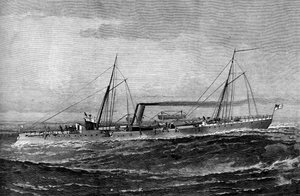 جلالة Torpedo Gun Boat Rattlesnake ، 1887 بواسطة غير معروف