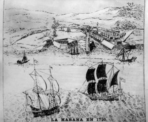 هافانا في 1720 و 1910 بواسطة غير معروف