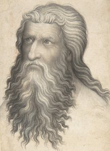 رأس الرجل الملتحي ، 1360-80. بواسطة غير معروف