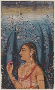 رأس شابة بين السيقان المزهرة ج. 1620. بواسطة غير معروف