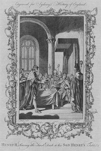 هنري الثاني يقدم الطبق الأول إلى طاولة ابنه هنريز ، 1773. بواسطة غير معروف