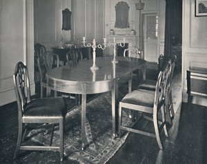 أثاث غرفة الطعام Mahogany Hepplewhite ، 1760-1770 ، 1928 بواسطة غير معروف