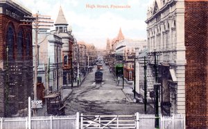 High Street ، فريمانتل ، أستراليا ، القرن التاسع عشر الميلادي بواسطة غير معروف