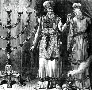 رؤساء الكهنة ، يظهرون الجلباب والكتان ، c1880 بواسطة غير معروف