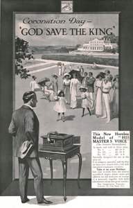 إعلان صوت سيده ، 1911. بواسطة غير معروف