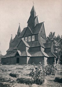 كنيسة Hitterdal الأخشاب ، 1914. بواسطة غير معروف