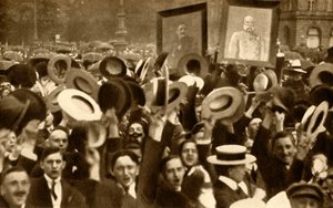 Hoch the Kaiser !: يهتف الحشود في الشوارع ، برلين ، ألمانيا ، 4 أغسطس 1914 ، 1933. بواسطة غير معروف