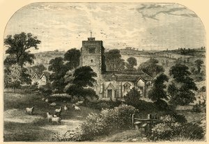 كنيسة هورنسي في عام 1750 ، c1876. بواسطة غير معروف