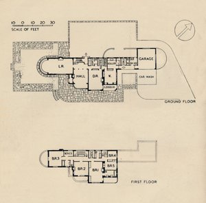 منزل في Burn Bridge بواسطة الراحل John Procter ، FRIBA ، 1942 بواسطة غير معروف