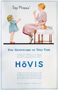 إعلان الخبز Hovis ، 1921 بواسطة غير معروف