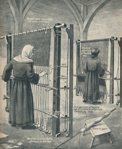 كيف تم نسج القماش في ساكسون إنجلترا ، c1934 بواسطة غير معروف