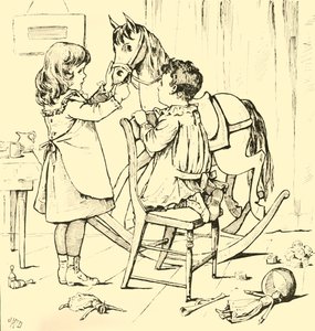 كيف أكل الحصان الهزاز الكعكة ، 1881. بواسطة غير معروف