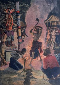 التضحية البشرية ، لافاييت ، لويزيانا ، الولايات المتحدة الأمريكية ، 1912 بواسطة غير معروف