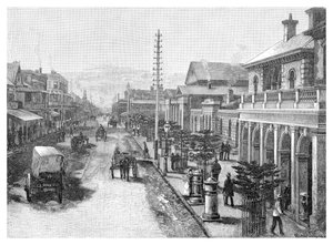 Hunter Street ، نيوكاسل ، نيو ساوث ويلز ، أستراليا ، 1886 بواسطة غير معروف