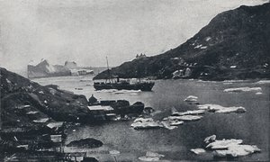 الجبال الجليدية في ميناء سانت جونز ، 1924 بواسطة غير معروف