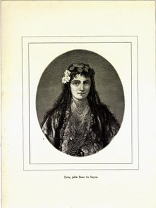 رسم توضيحي مأخوذ من كتاب صور سفر متنوعة من تأليف جيريكاو بومان وإليزابيث ونشرته Forlagsbureauet (كوبنهاغن ، 1881) بواسطة غير معروف