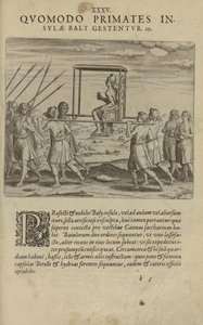 رسم توضيحي مأخوذ من كتاب India Orientalis لمؤلف غير معروف ونشره Excudebat Matthaeus Beckerus بواسطة غير معروف