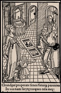 رسم توضيحي لكتاب سفينة الحمقى بقلم سيباستيان برانت ، 1497. بواسطة غير معروف