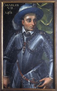 Indre & Loire N * 172 - Chateau de Loches - صورة شخصية لتشارلز السابع - القرن السابع عشر بواسطة غير معروف